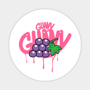 Gunny grapes sweet cool nice fruit pink streetwear family Magnet